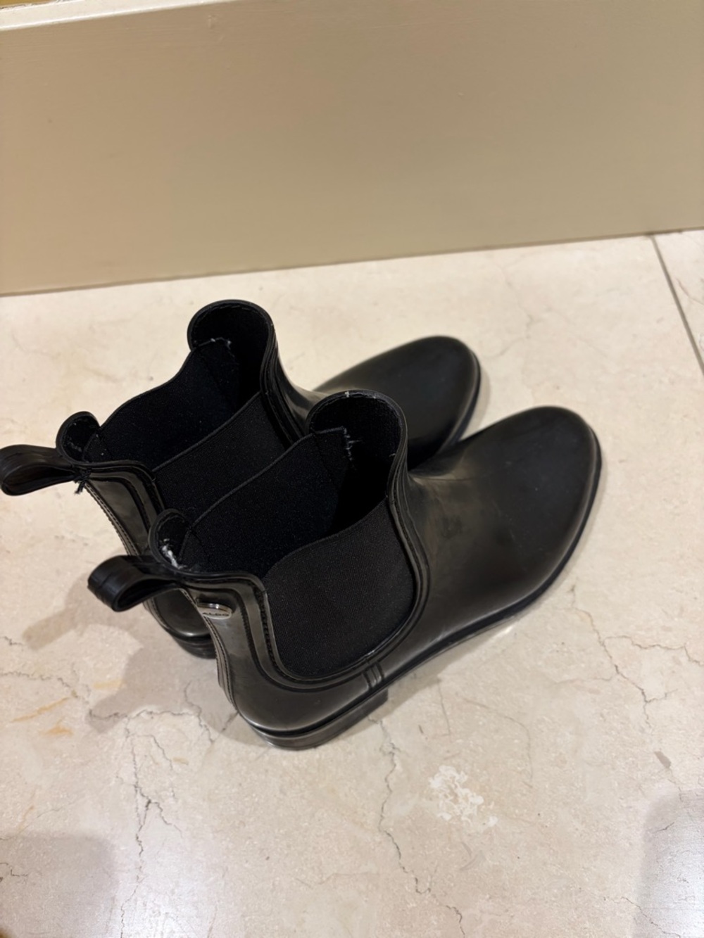 Women’s Black Chelsea Rain Boots